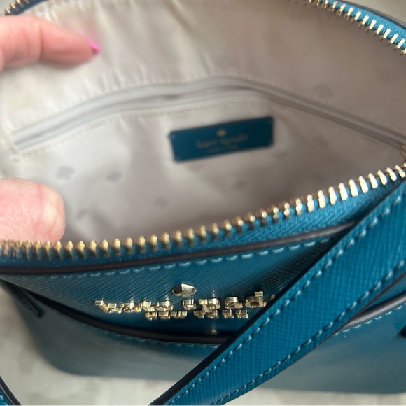 Kate Spade Staci Dome Saffiano Leather Crossbody Bag - Picture 7 of 8